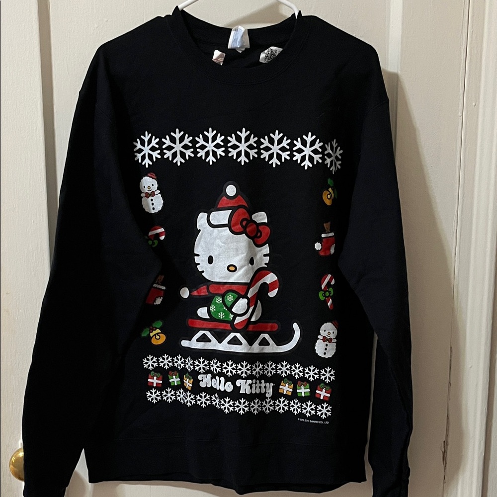 Hello Kitty Festive Black Sweatshirt